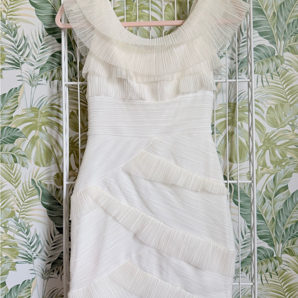 BCBGMaxAzria Briana Off-White Mini Dress